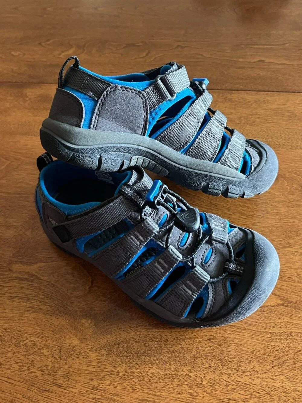 Keen blue and gray sandals little kid 13
